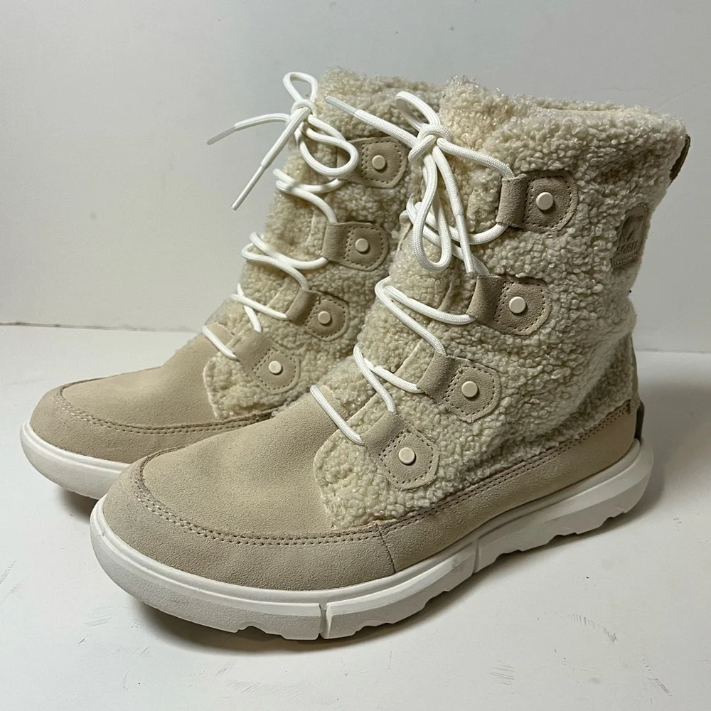 Sorel Explorer Next Joan Cozy Boot Beige Size 9